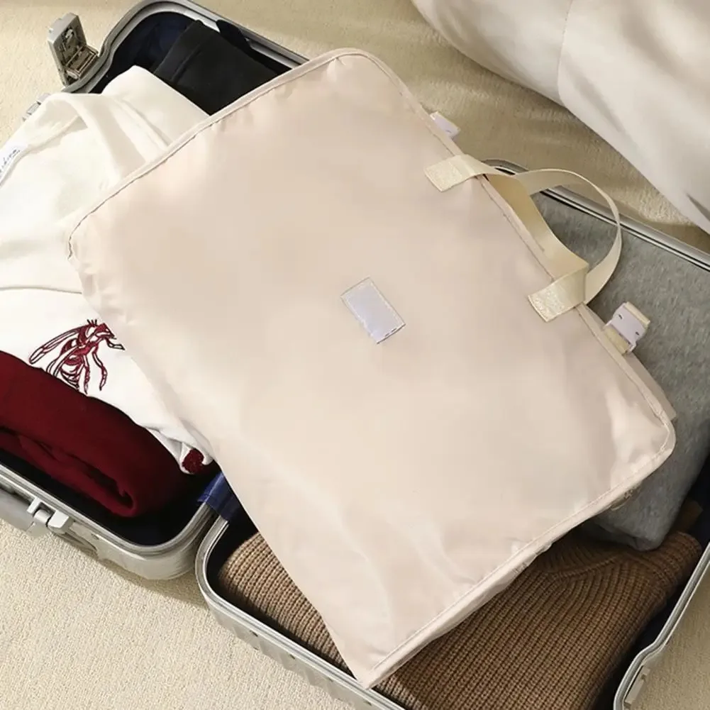 valise de voyage portable 73cm/28.74 pouces, 1 pièce, sac organisateur suspendu, rangement de bagages pliable avec poches en tissu séparées pour bett