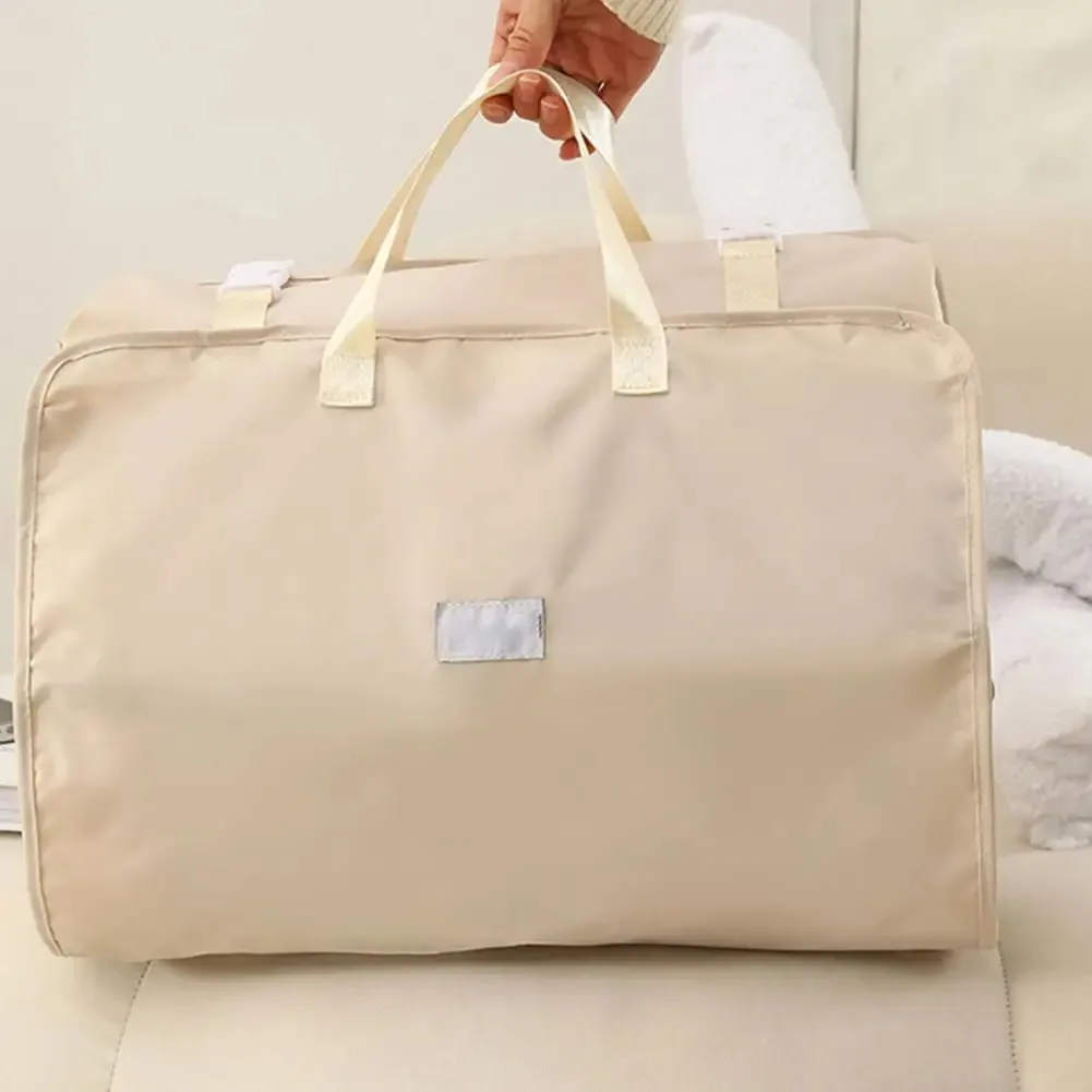 valise de voyage portable 73cm/28.74 pouces, 1 pièce, sac organisateur suspendu, rangement de bagages pliable avec poches en tissu séparées pour bett