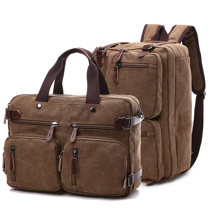 sac de voyage classique pour hommes, valise à bandoulière, fourre-tout, grande poche, porte-documents en toile, décontracté, ordinateurs portables d'entreprise