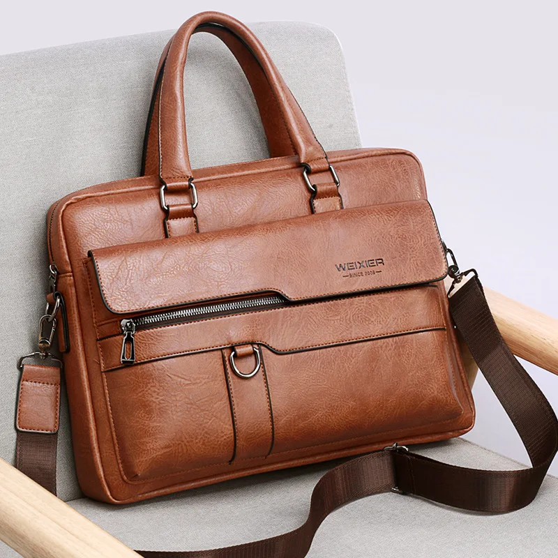 porte documents en cuir pu pour hommes, sac à main de bonne qualité, nouvelle marque, sacoche à bandoulière, sac de bureau