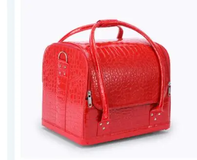 valise cosmétique de grande capacité pour femmes, trousse de maquillage, trousse de toilette, valise de rangement de maquillage