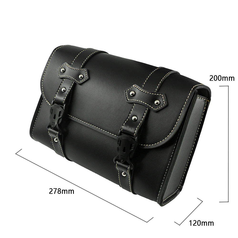 sacoche de bagage arrière de moto, pochette étanche, sacs à outils latéraux, valise punk universelle pour harley dyna sportster xl883