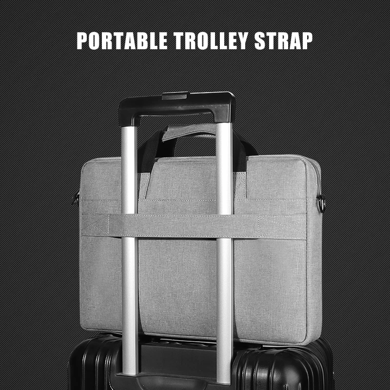 sac pour ordinateur portable, sac à main à bandoulière pour m1 m2 14 15 15.6 17 pouces macbook air pro 13.3 huawei asus dell, porte documents pour ordinateur portable