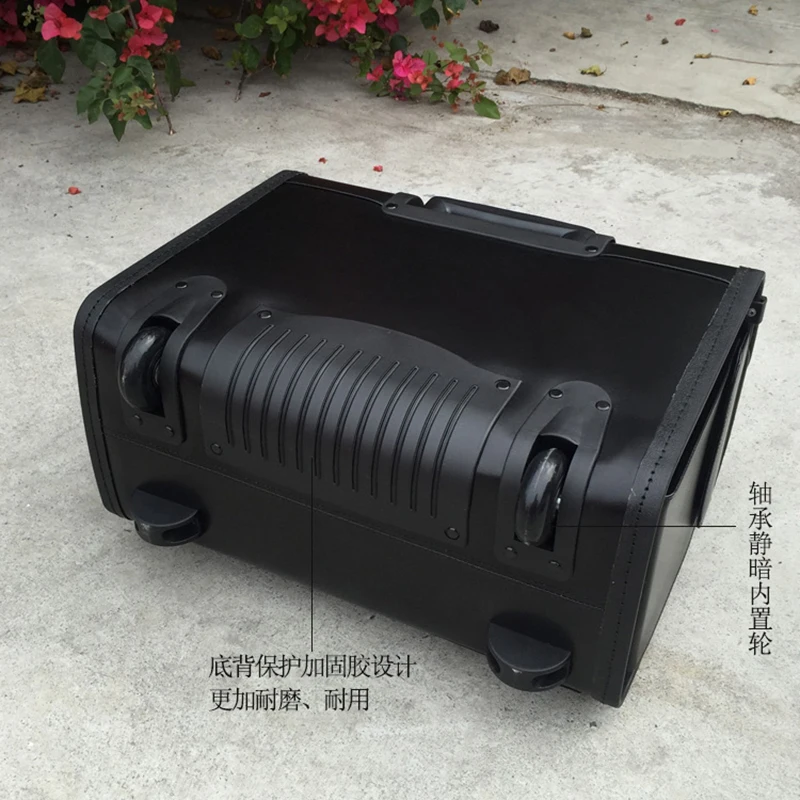 valise de vol trolley services.com pilot en cuir véritable, valise d'aviation, étui aérien, boîte d'enregistrement pour avocat et entreprise, 18/19 po