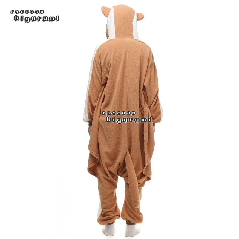 xxl costume 180 200cm animal écureuil volant polaire femme onesie hiver dessin animé cosplay pyjama kigurumi adulte unisexe