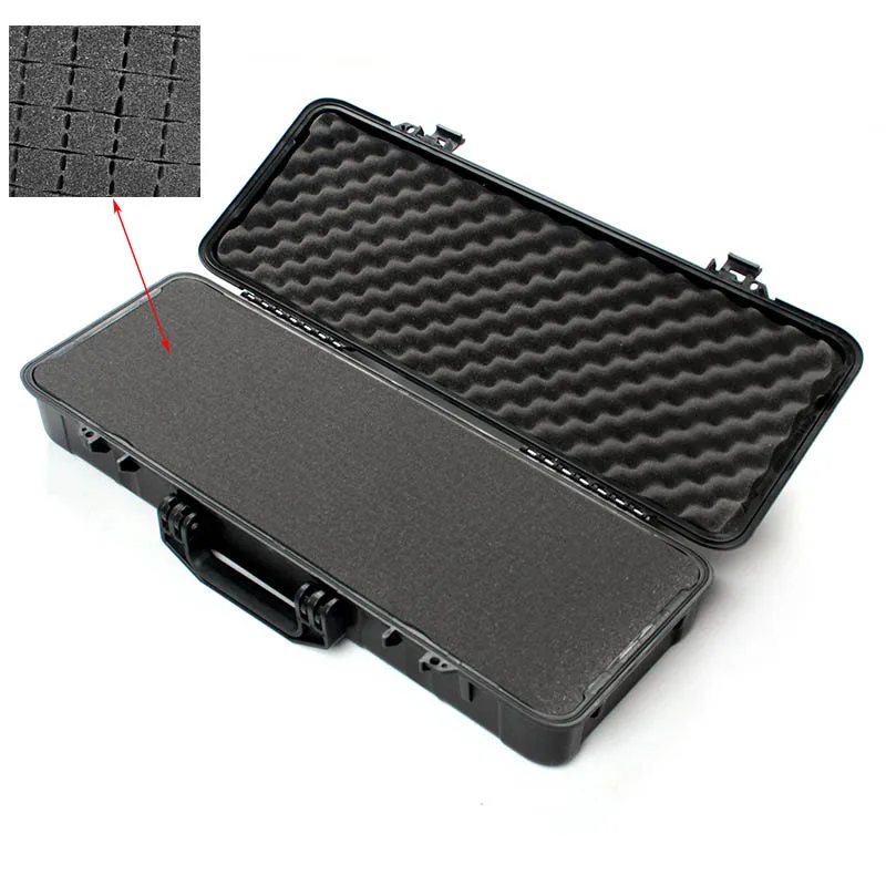 boîte à outils pour instruments de sécurité, boîte à outils de protection étanche et antichoc, mallette à outils scellée, valise résistante aux chocs avec éponge