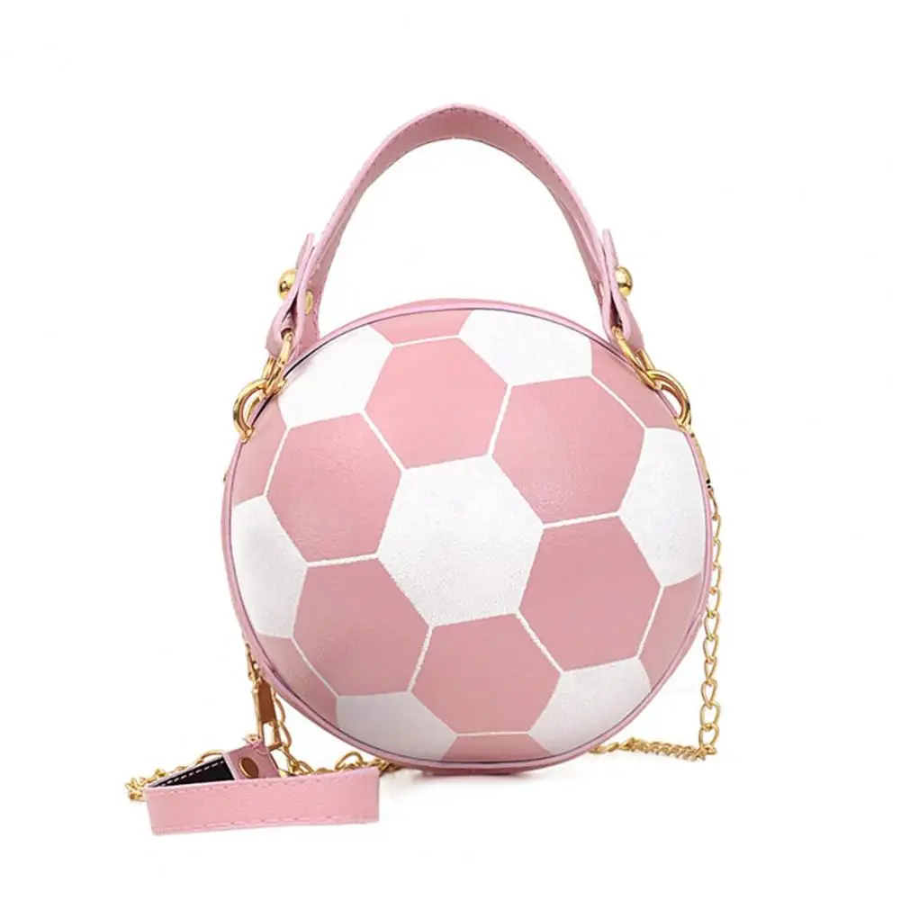 sac à main chic pour femmes, rond, basket ball, football, en forme de baril, sac à bandoulière en faux cuir