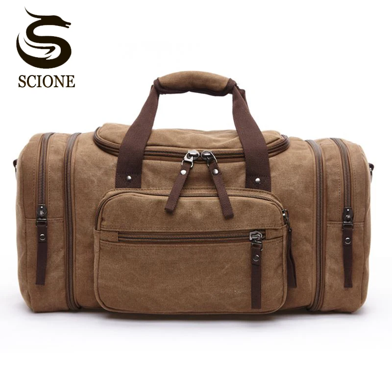 sac à main de voyage en toile pour hommes, sacs à bagages à main, sac de sport, sac à dos lancé le week end, sacs à main légers multifonctionnels