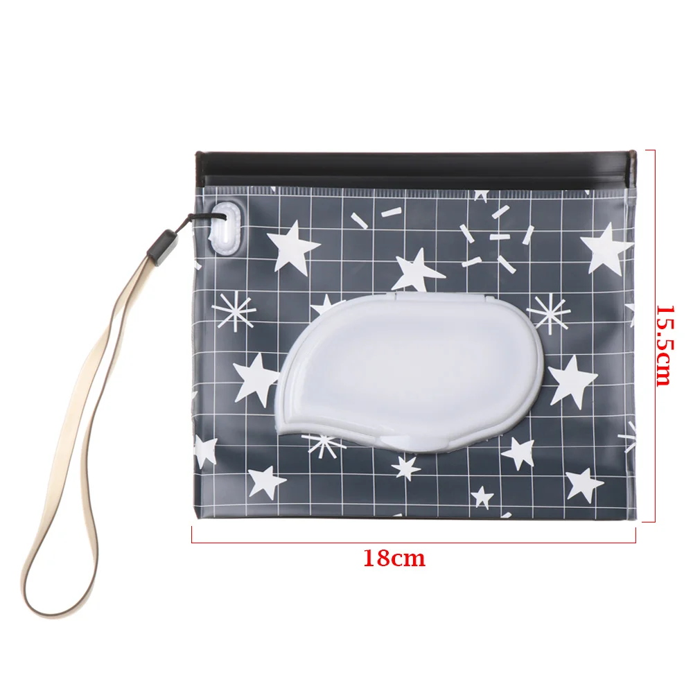 sac de lingettes humides pour bébé, 1 pièce, boîte à mouchoirs à couverture rabattable, pochette cosmétique utile à la mode, produit pour bébé, mallette de transport pour poussette, accessoires