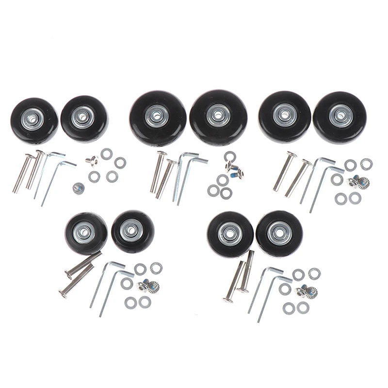 Roue à Vis de Remplacement pour Valise, 40/43/45/50/54mm, Essieux Durables, Coulissants, Flexibles