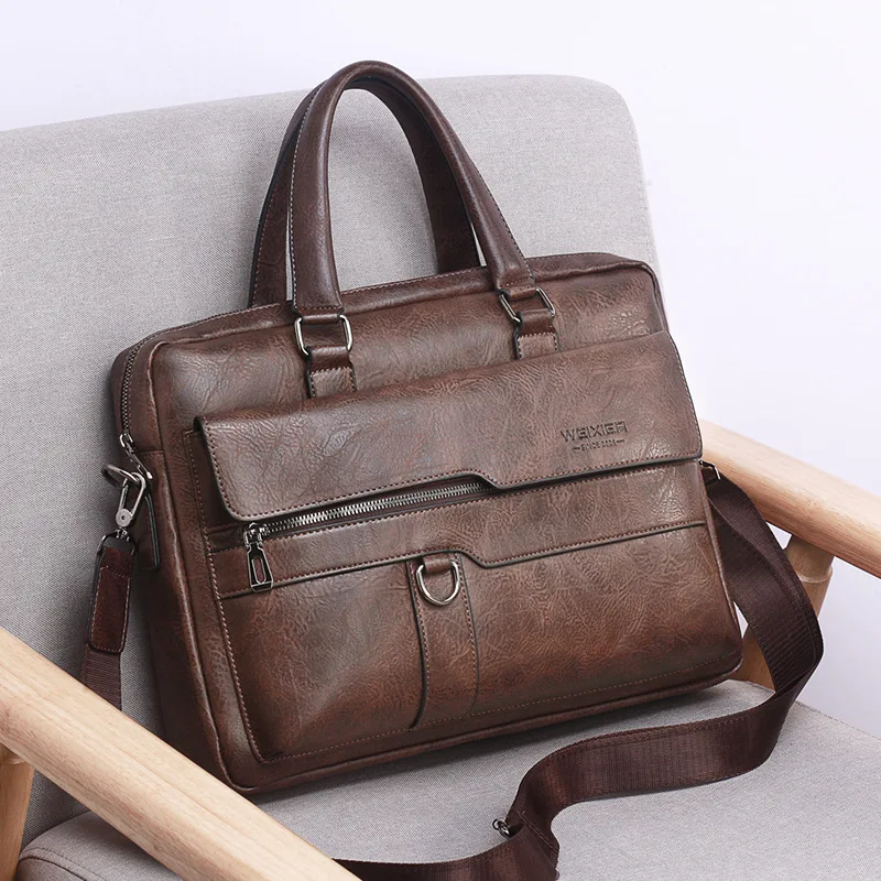 porte documents en cuir pu pour hommes, sac à main de bonne qualité, nouvelle marque, sacoche à bandoulière, sac de bureau