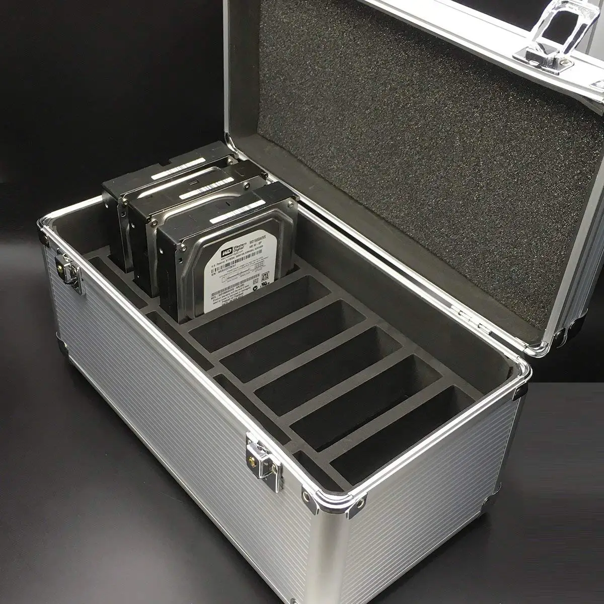 valise de protection en aluminium et brûleur pour disque dur 8 ", 3.5", 6 ", 2.5", humidité, degré d'eau, leges