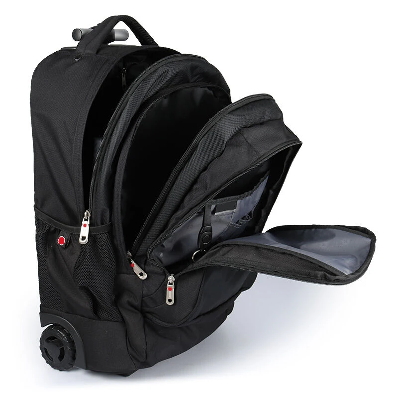 sac de voyage à roulettes de grande capacité pour hommes et femmes, valise d'embarquement multifonctionnelle sr, marque suisse