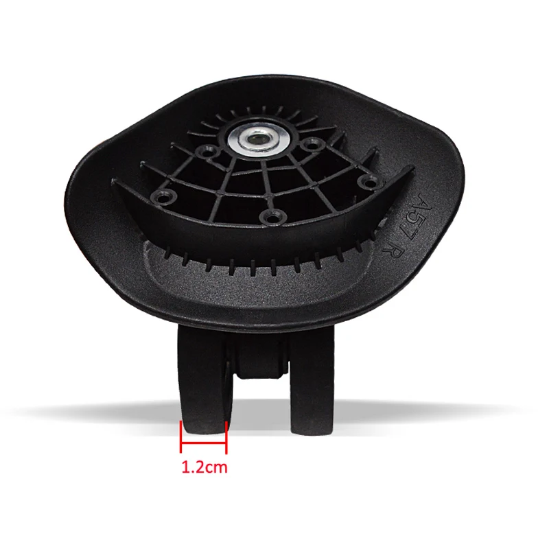 roue de remplacement pour bagages, pivotante, universelle, noire, double rangée pour valises a57 fsl