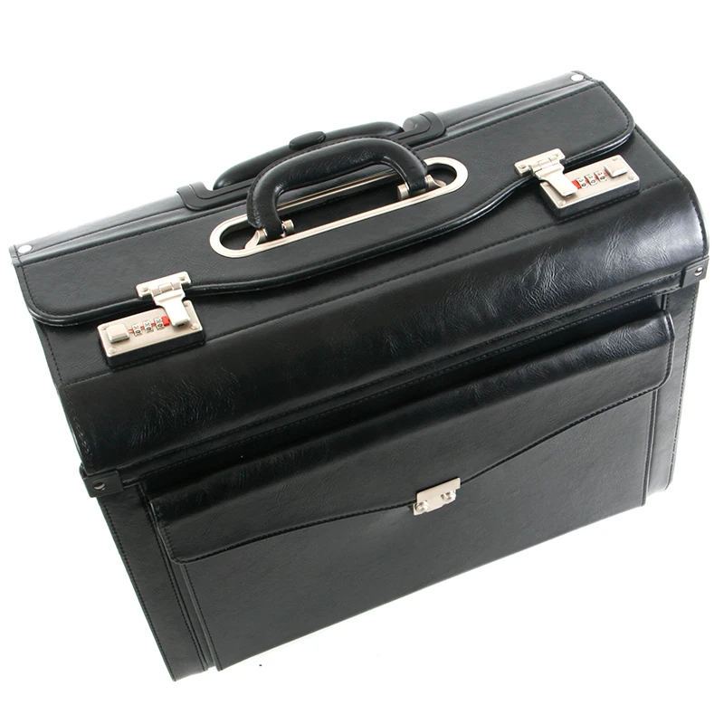 bagages à roulettes 16/19 pouces pour hommes et femmes, bagages de bord, cabine de capitaine, valise de voyage d'affaires en pu