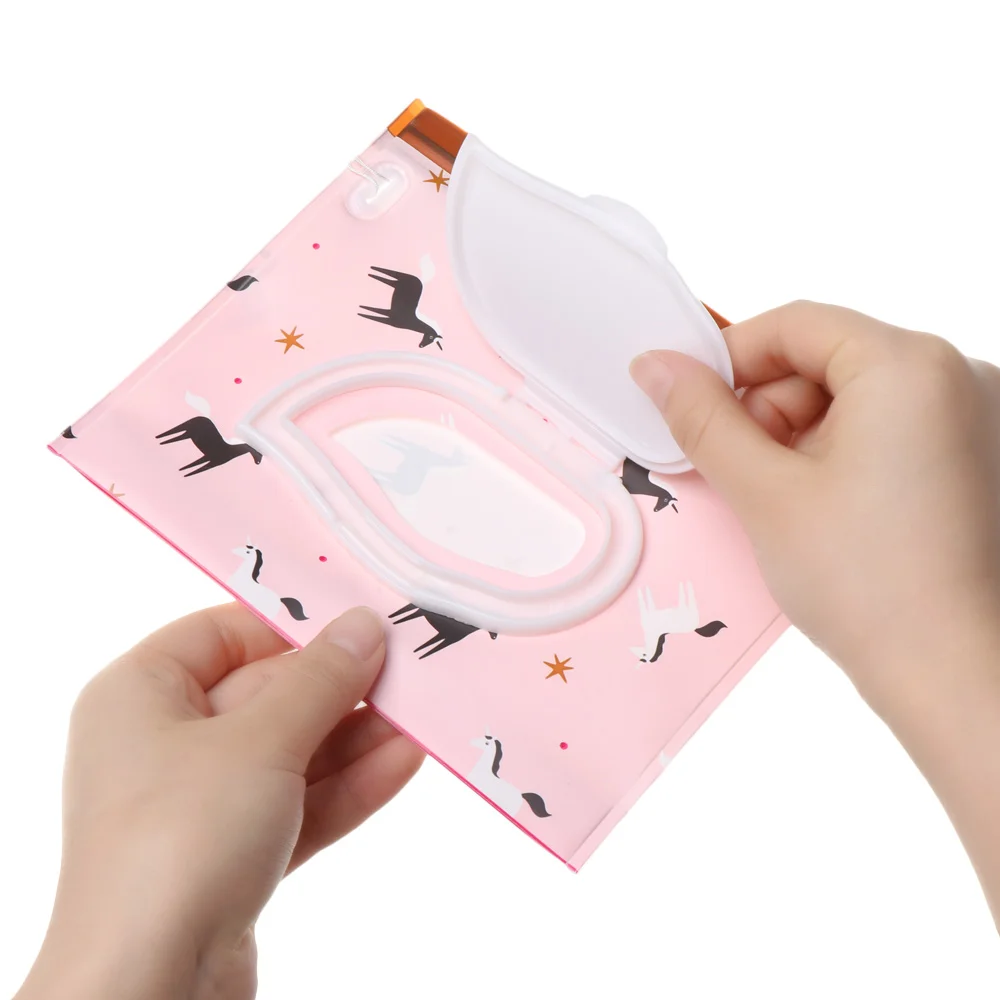 sac de lingettes humides pour bébé, 1 pièce, boîte à mouchoirs à couverture rabattable, pochette cosmétique utile à la mode, produit pour bébé, mallette de transport pour poussette, accessoires