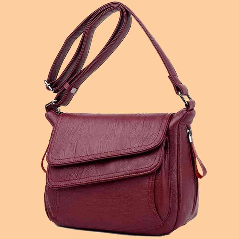 Sac à main de luxe en cuir souple pour femmes, sacs à main de bonne qualité, sacoches à bandoulière décontractées, nouvelle collection 2022