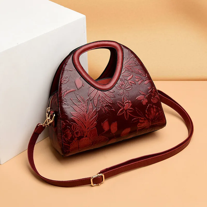 sacs à main en cuir pour femmes, hobos à main pour dames, sac à main initié par la mère, sacs à bandoulière de style chinois pour femmes, 2024