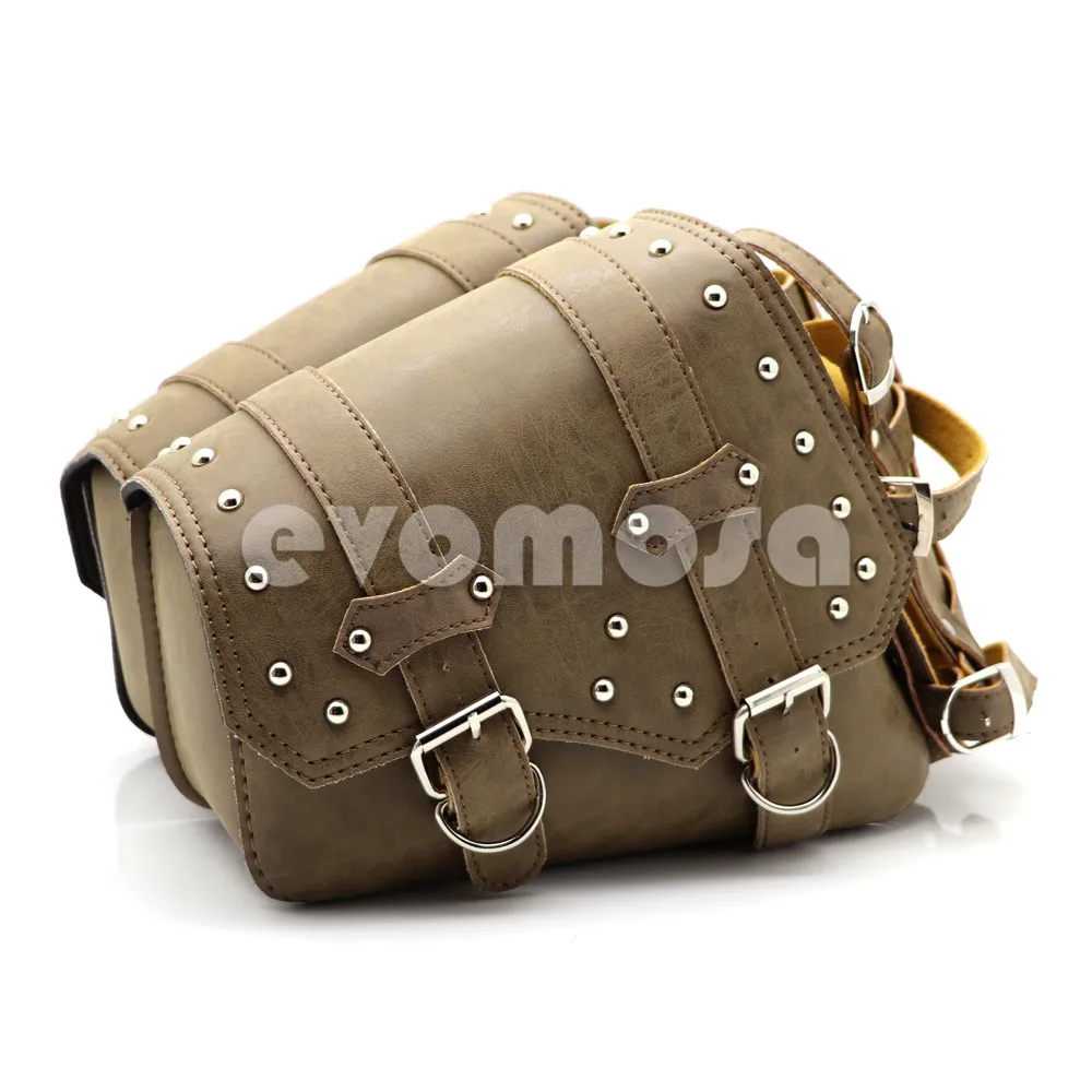 Sacoche universelle en cuir PU pour moto, sacoche de dégager pour Sportster XL883 XL1200 Iron ocia, sacs à outils