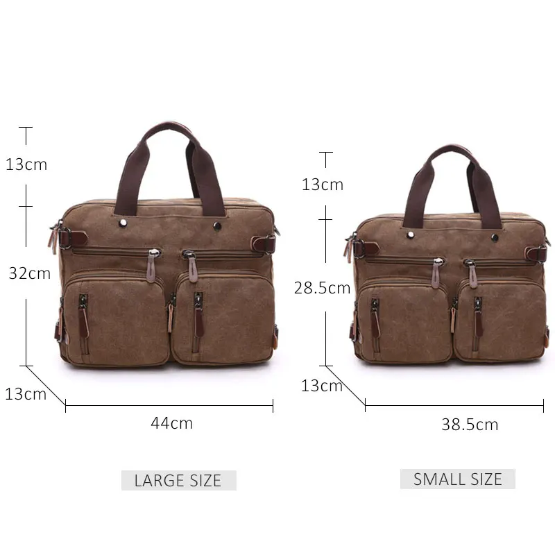 sac de voyage classique pour hommes, valise à bandoulière, fourre tout, grande poche, porte documents en toile, décontracté, ordinateurs portables d'entreprise