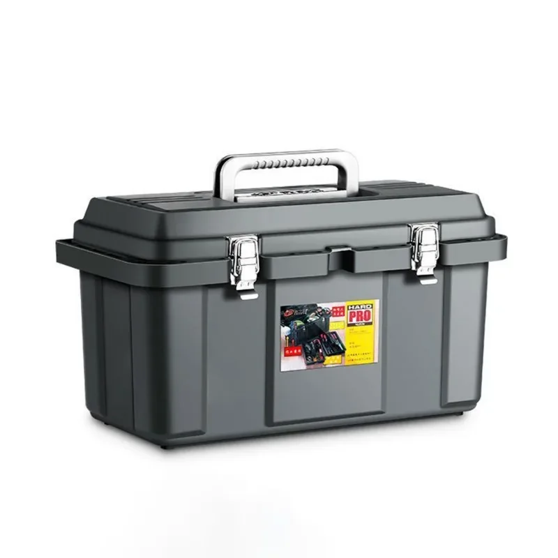 boîte à outils pliante professionnelle, valise en plastique, atelier multifonction, boîte à outils de rangement de pièce extérieure épaissie, outils conseillers