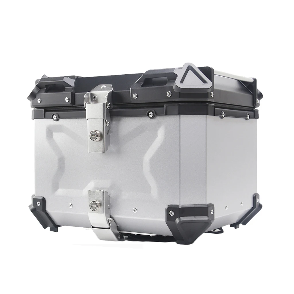 coffre arrière de moto en aluminium 36l 45l 55l 65l 80l 100l, valises de moto, boîte arrière de rangement, boîte supérieure