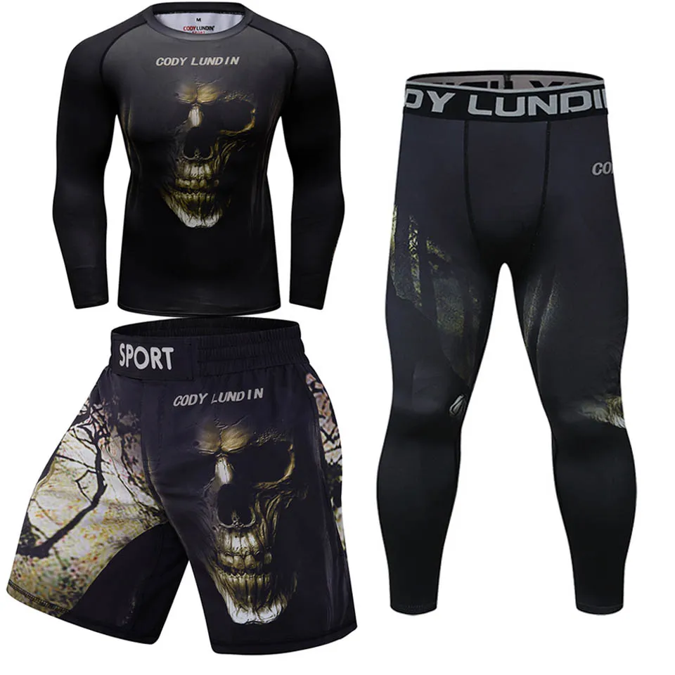 ensemble t shirt et pantalon de boxe pour homme, vêtement de sport, muay thaï, rashguard, kickboxing, jiu jitsu herb j gi