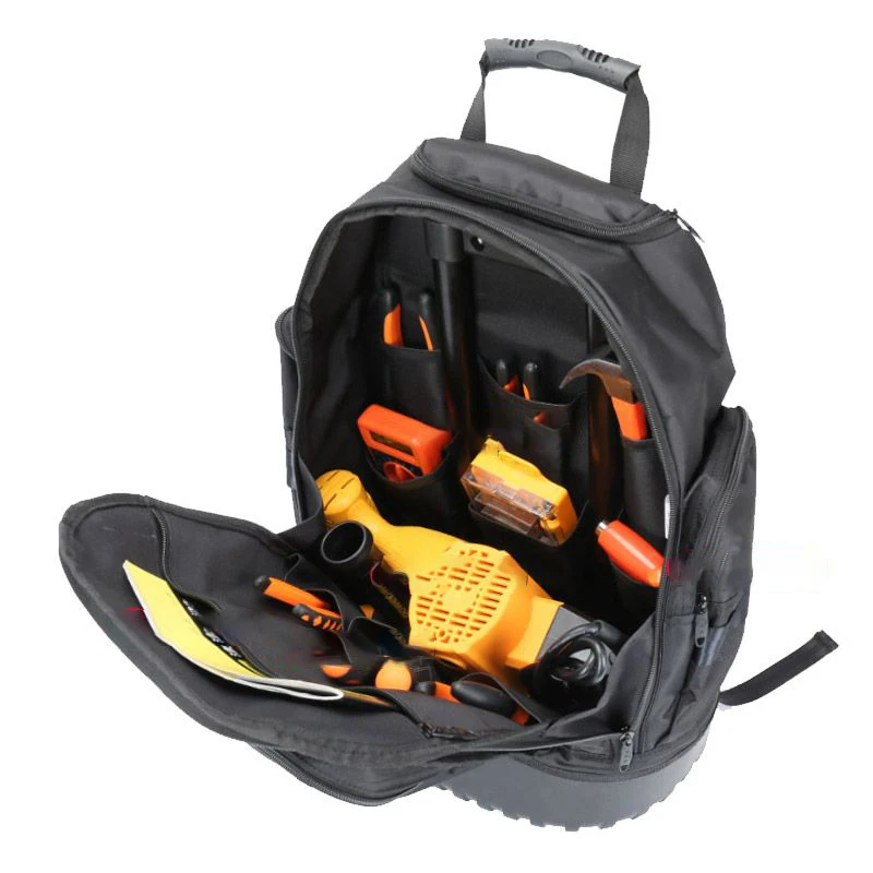 valise d'Électricien, sac à outils, sacs de rangement à roues, poche multifonctionnelle pour garage, quincaillerie de menuisier, fournitures