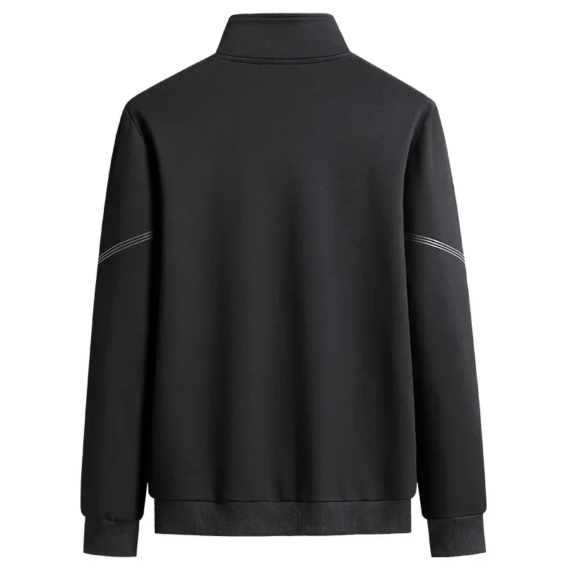 veste de sport grande taille pour hommes, costume décontracté, pour personnes d'âge moyen et âgées, cardigan à revers, printemps et automne, m 8xl