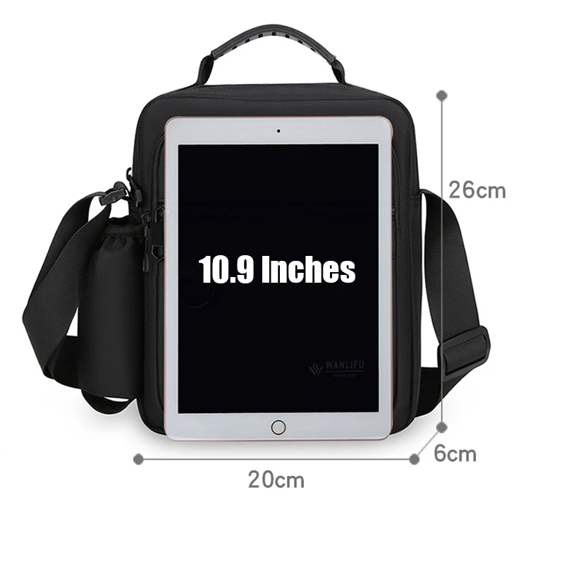 sac à main décontracté pour hommes, sac à bandoulière de bonne qualité, sac de voyage facile, sac à bandoulière élégant avec poche pour bouteille