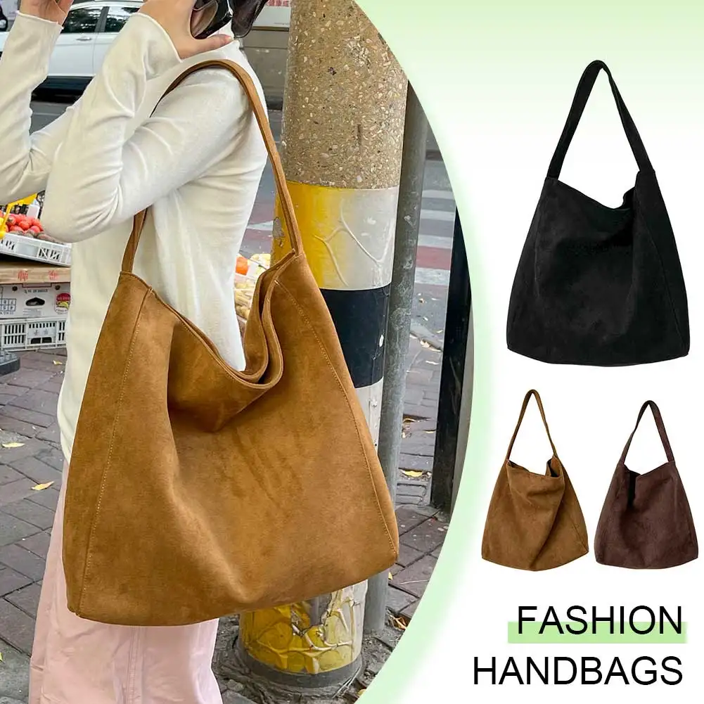 sac sous les bras en tissu tweed pour femme, sac à main solide, sac à main initié, grande capacité, décontracté, utilisation 03 et bureau, mode