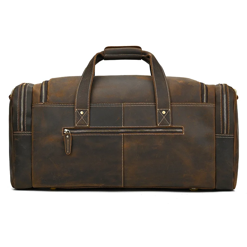 sac à bagages en cuir de grande capacité pour hommes, sac de voyage, sacs de week end sur les bagages de nuit, sacs à main pour hommes