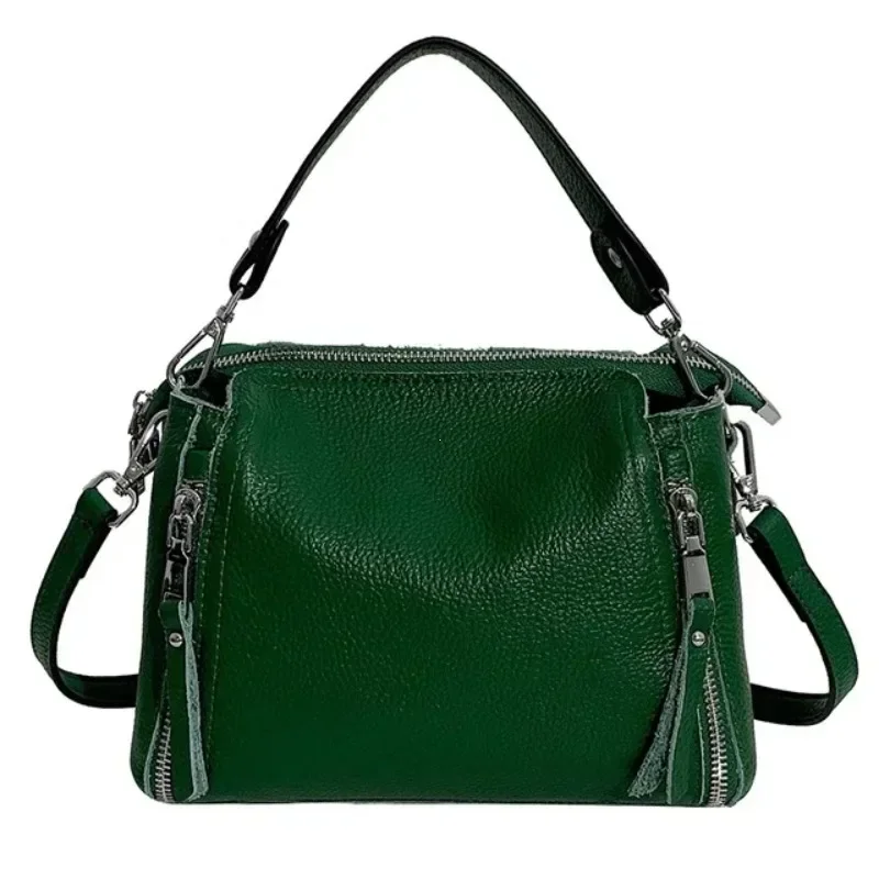 sacs à main en cuir véritable pour femmes, 100% cuir de vachette, sac initié à la mode, sacs messager de luxe pour dames, sac fourre tout femme de haute qualité