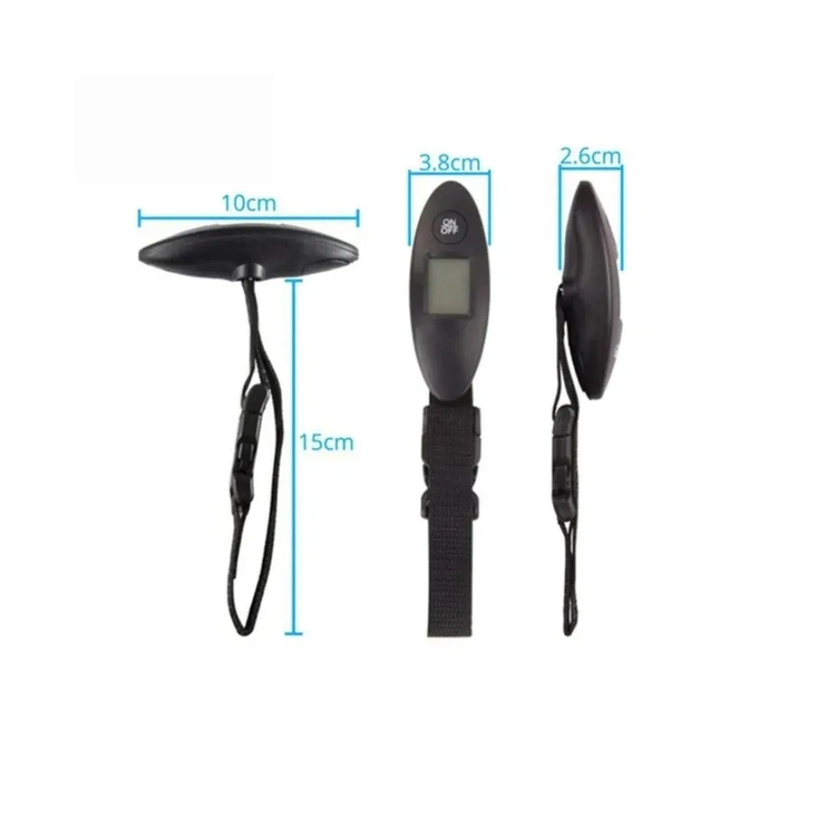 balance à bagages portable 40kg/100g, balance numérique suspendue de voyage de haute précision avec ceinture en sangle, bagages électroniques numériques lcd