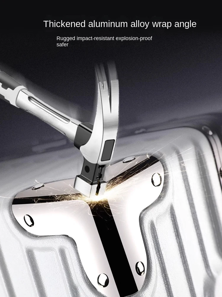 valise de voyage cadre en aluminium valise de transport de 20 pouces roues 0n valise à mot de passe durable 26/28/30 bagages de grande capacité