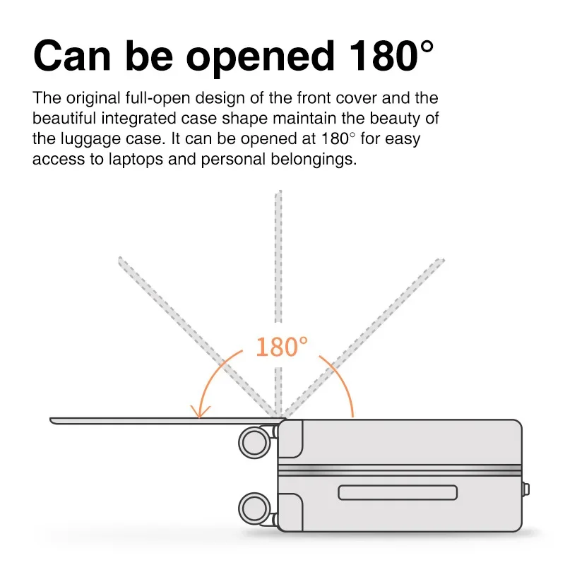 mixi – valise à cadre en aluminium, design breveté, bagage à main, belle cabine d'embarquement 18 20 24 pouces, m9260