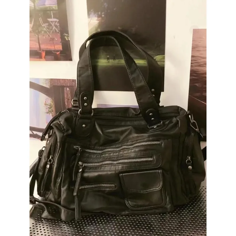 vintage noir sacs à bandoulière sac à main femmes haute rue poche chic y2k sac à main femme harajuku décontracté sacs à bandoulière 2025