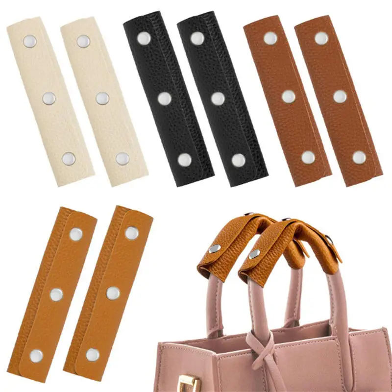 poignée de valise en pu, couleur unie, design anti choc, housse de poignée en cuir, sangle d'épaule souple, housse de poignée, accessoires de sac