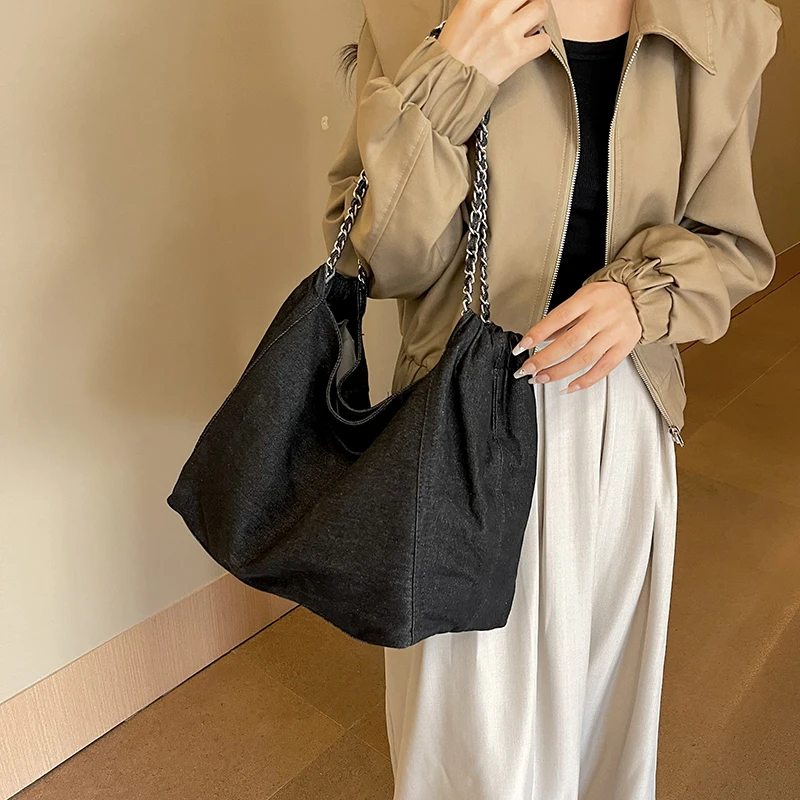sac a mains femme sac de luxe femme sac luxe célèbre marque joinitiated sacs fourre tout en tissu denim pour femmes, sacs à main de créateur de luxe, grand style chic, document pur, acheteurs de grande capacité, 2023