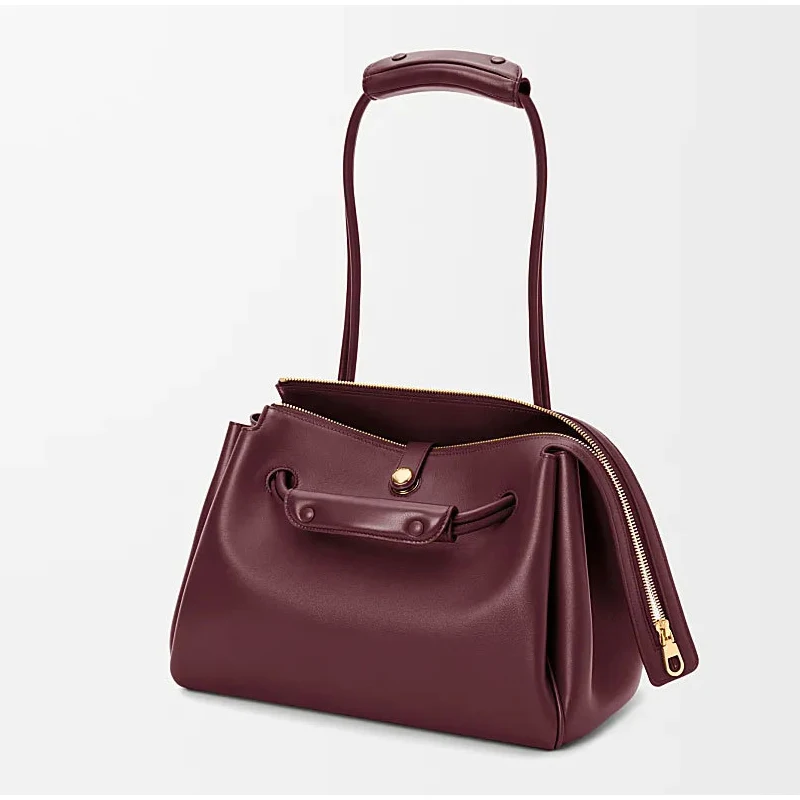 sac à bandoulière de luxe simple pour femmes, marque de mode haut de gamme, sac à main en cuir souple, sac messager polyvalent multifonctionnel pour les déplacements