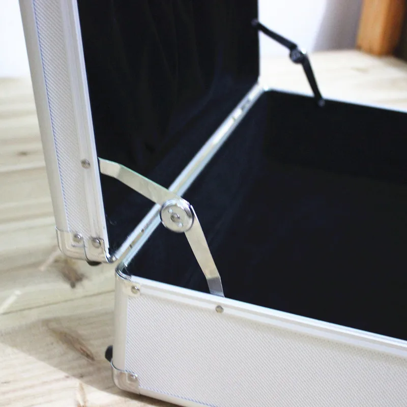 mallette à outils en aluminium de haute qualité avec serrure, coffre fort, boîte de compteur, valise, sac à fichiers, rangement, tri, 47x35x14cm