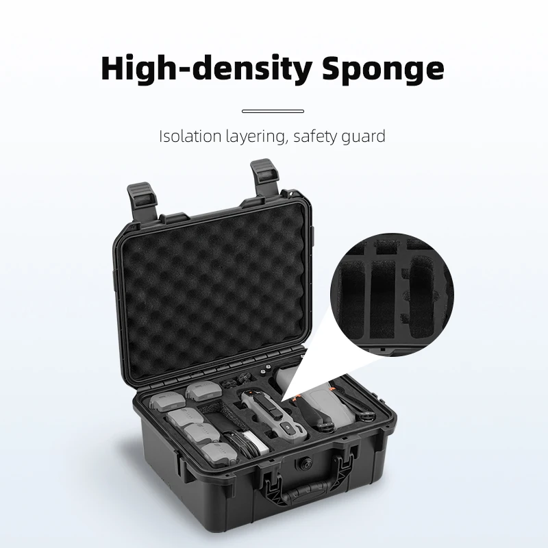 mallette de rangement à coque rigide pour dji air 3/3s, boîte de transport, valise portable de grande capacité pour accessoires de rangement de drone rc 2/ n2