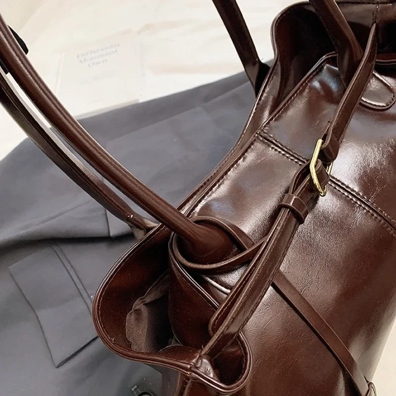 sac à main vintage pour femmes, grande capacité, sac de transport sous les bras, mode femme décontracté, fourre tout à bandoulière unique, nouvelle collection 2025