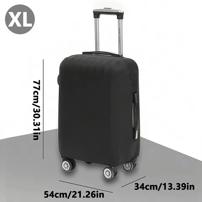 housse de protection pour valise de voyage à la mode, housse de protection pour bagages, couleur unie, adaptée aux valises de 18 à 32 pouces. zmt