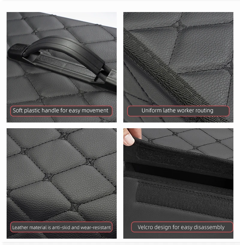 boîte de rangement de coffre de voiture, valise en cuir pliable, bac de rangement pour chevrolet cruze spark captiva banlieue camaro malibu silverado