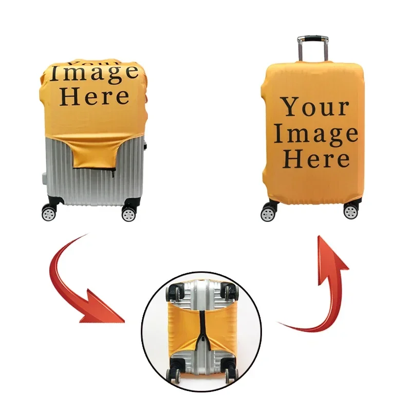 juste de valise artificiel astique de 18 à 32 pouces pour voyage, camping, chariot, carte 3d, avion, protection anti poussière