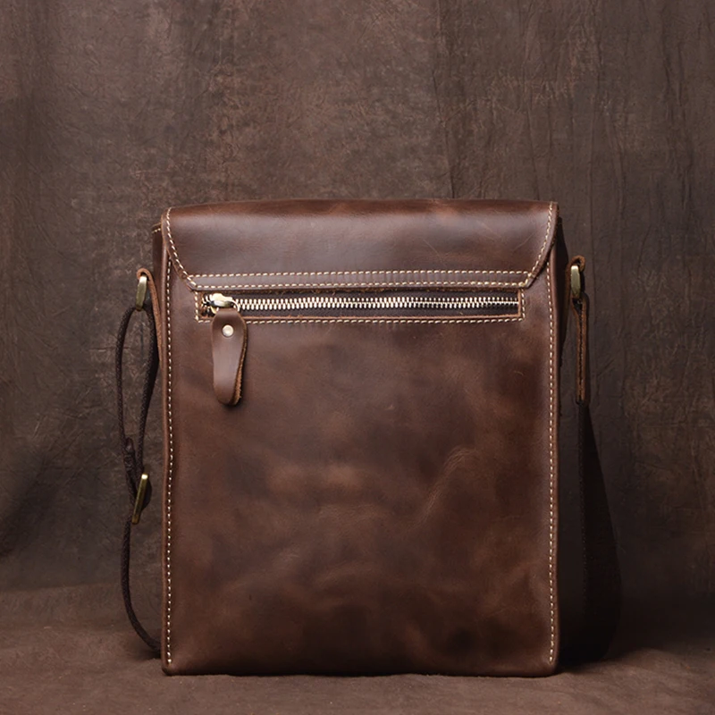 sac en cuir fait à la main pour homme, sacoche décontractée, sac initié, design vintage, sac à bandoulière, sac de téléphone en cuir, haute qualité, 03