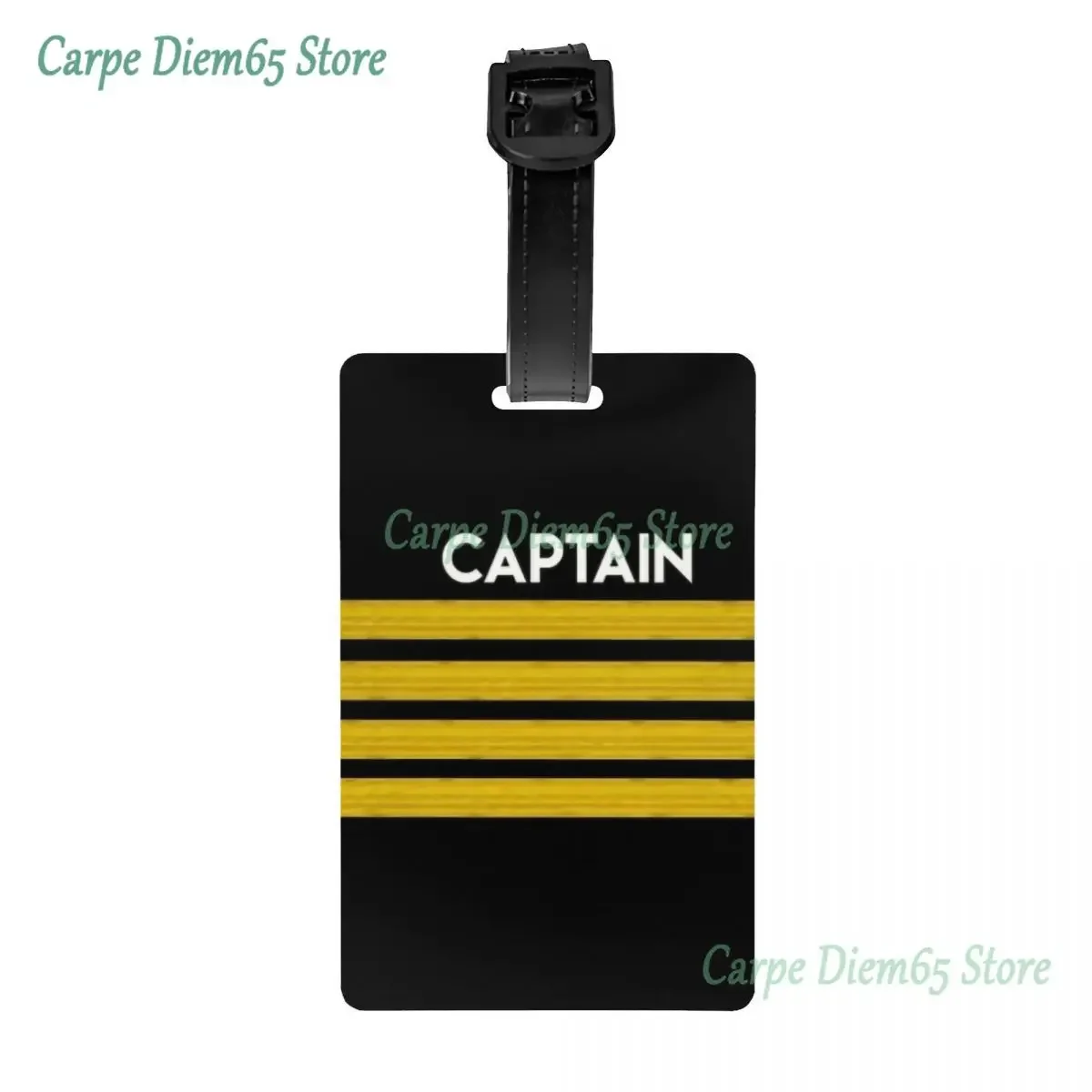 étiquettes de bagage de capitaine d'épaules strihear pour les valises, couverture de confidentialité de pilote de vol, étiquette d'identification