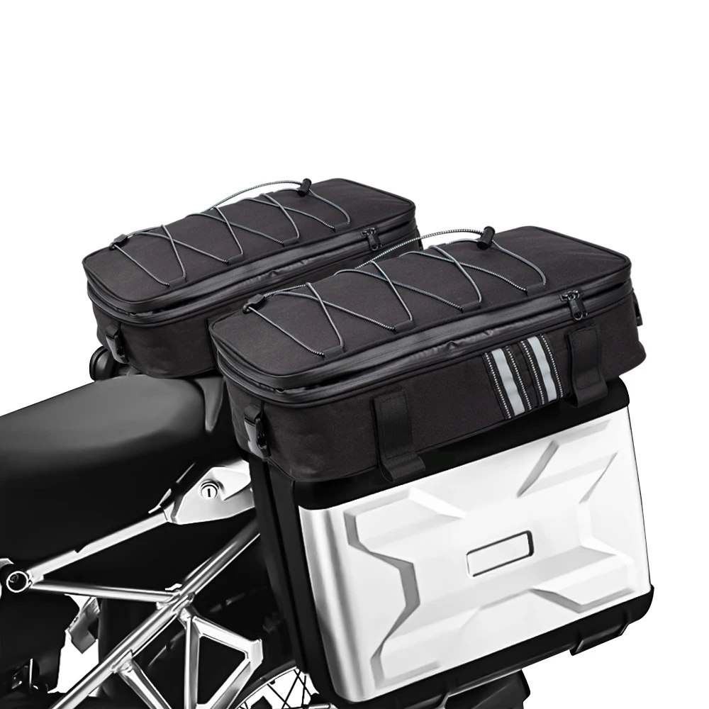 sacs de bagages de moto, sacs supplémentaires, bmw gs 1200 lc adventure 2013 2017, r1250gs, runder gs adventure, top pack