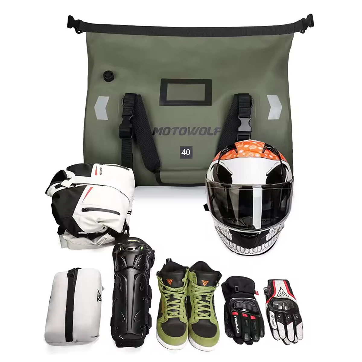 sac arrière étanche pour moto, sac de voyage en plein air pour bagages secs, sac en rouleau 20 /40/66, sac à dos pour bagages de moto, sac de siège de moto